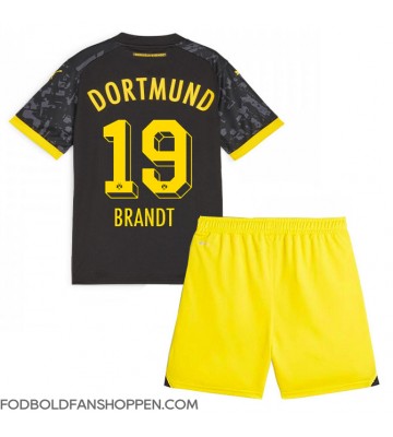 Borussia Dortmund Julian Brandt #19 Udebanetrøje Børn 2023-24 Kortærmet (+ Korte bukser)